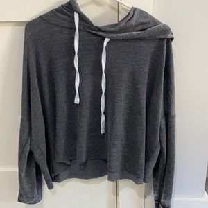 lightly Cropped Gray hoodie